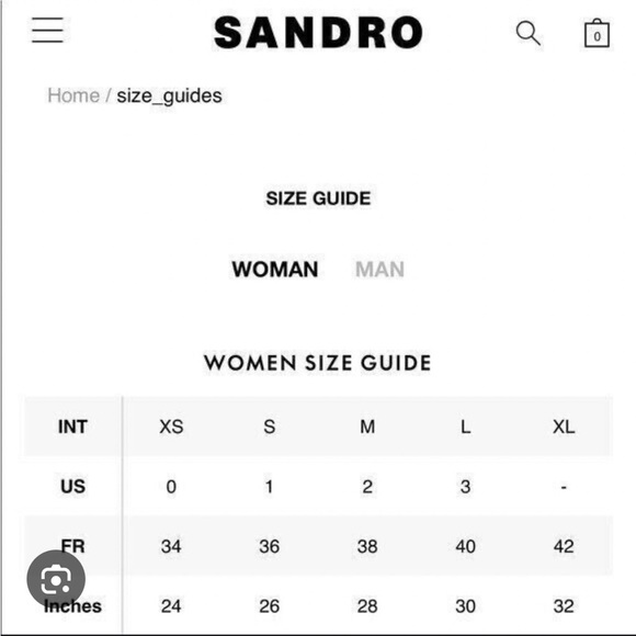 Sandro Black Soan Scalloped Edge Ribbed Strappy Top Size 2 - Picture 9 of 9